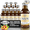 Southern Sweet Tea Co. Peach Iced Tea 12-pack of 16oz bottles, real brewed with pure cane sugar.