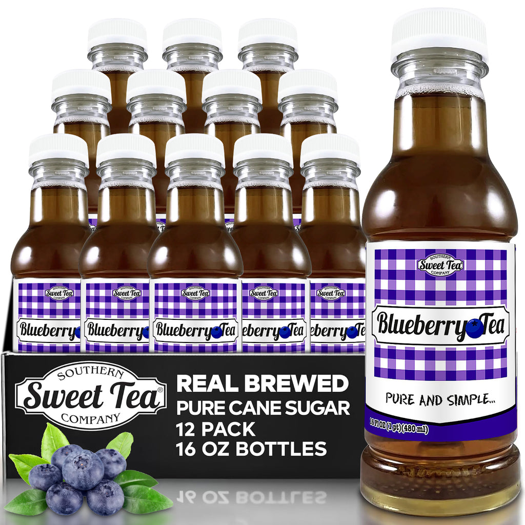 Blueberry Sweet Iced Tea - Real Brewed Black Tea - 12 Pack (16oz)