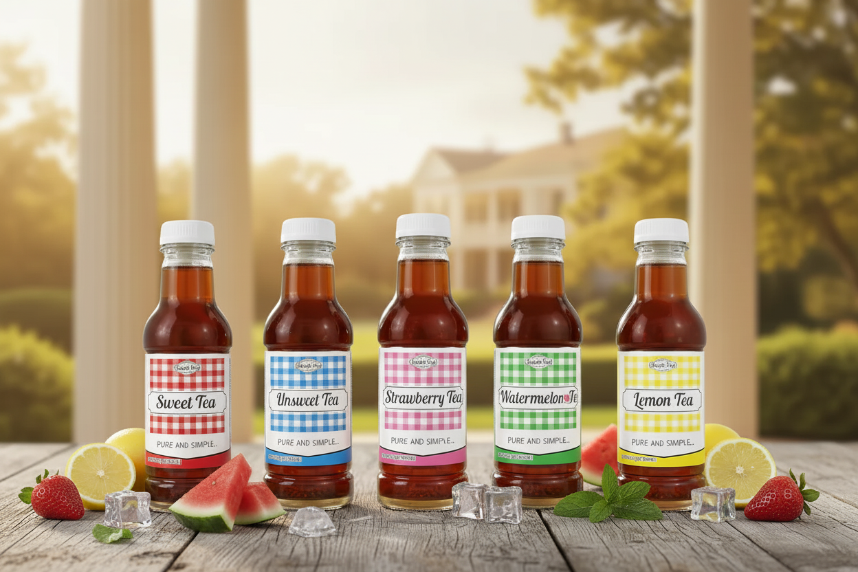 Iced Tea Bottles Sweet Unsweet Strawberry  Watermelon lemon