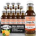Orange Sweet Iced Tea - Real Brewed Black Tea - 12 Pack (16oz)