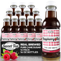 Raspberry Iced Tea - Real Brewed Sweet Tea - 12 Pack (16oz Bottles)